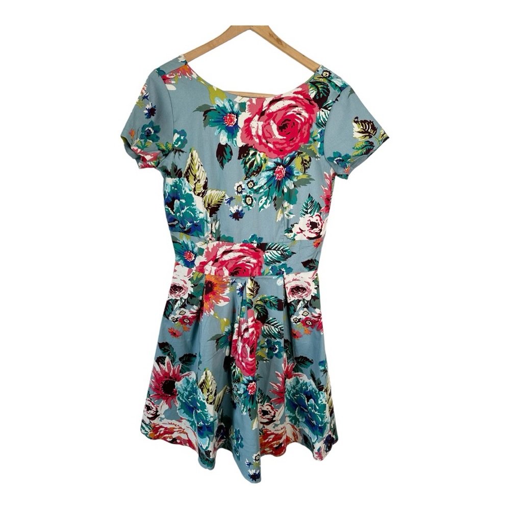MINT LIMIT Dress Retro Vintage Style Floral Fit & Flare Cocktail Party New